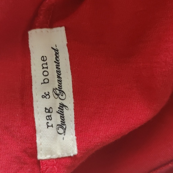 261. rag & bone Miles Tee in Principal Jersey | Color: Red - Picture 7 of 7